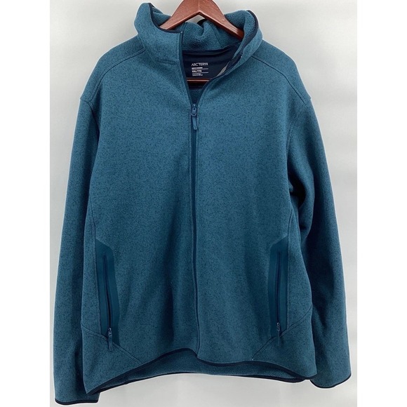 Arc'teryx Other - Arcteryx Covert Hoody Fleece Jacket Men Medium Blue Heather Relaxed Fit Full Zip